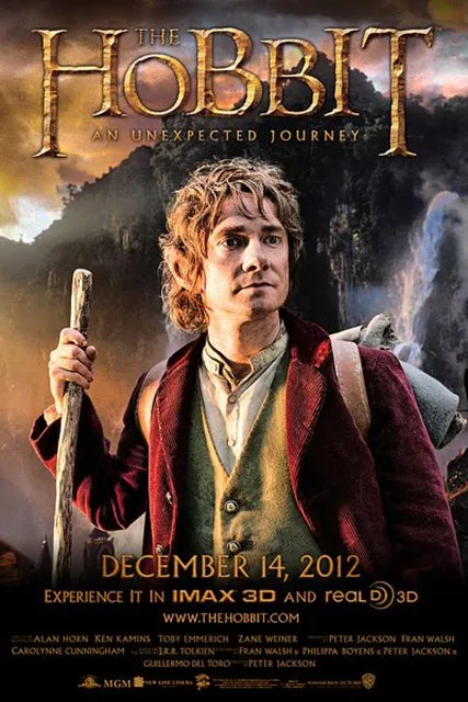 The Hobbit: An Unexpected Journey (2012) poster featuring Bilbo Baggins