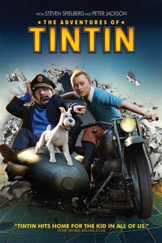 The Adventures of Tintin (2011) animated film poster